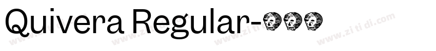 Quivera Regular字体转换